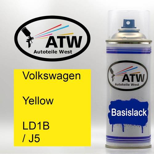 Volkswagen, Yellow, LD1B / J5: 400ml Sprühdose, von ATW Autoteile West.